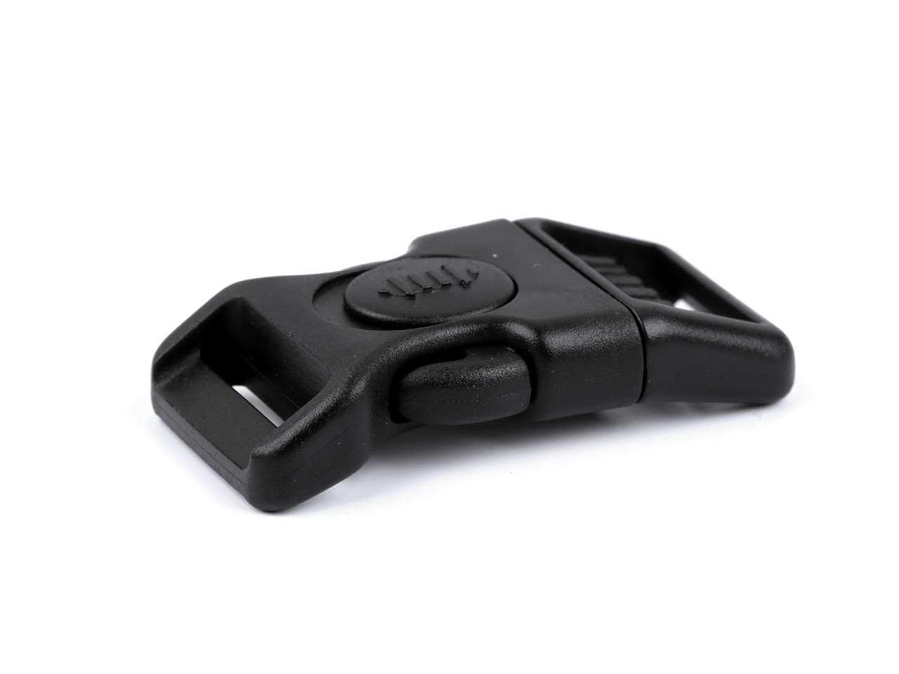 Frost-resistant tri-glide slider / side release buckle, 20 mm, 25 mm - Black (100 Sets)