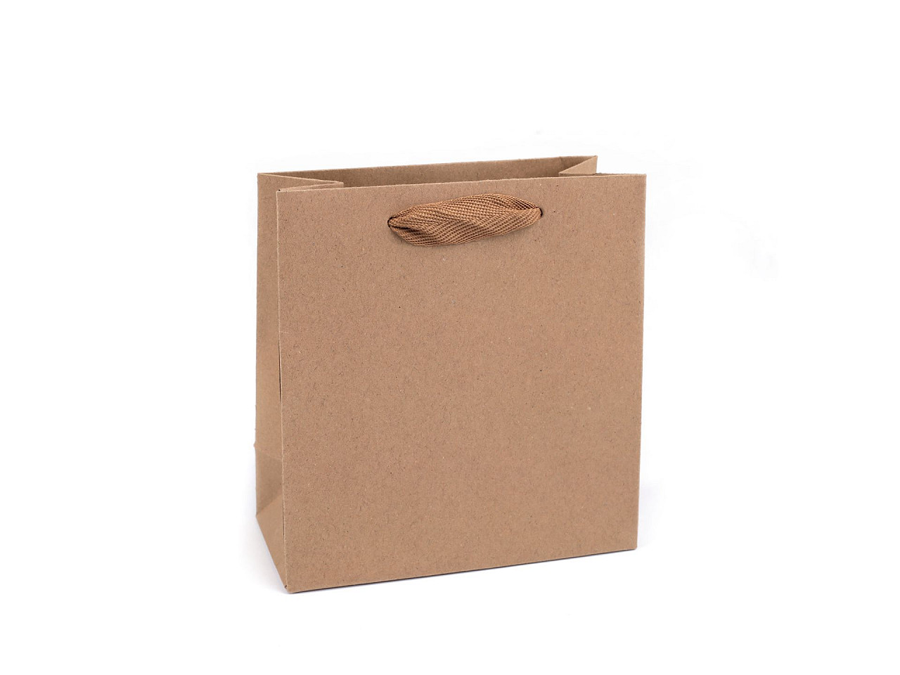 Gift bag 14x15 cm - Natural brown (12 Pieces)