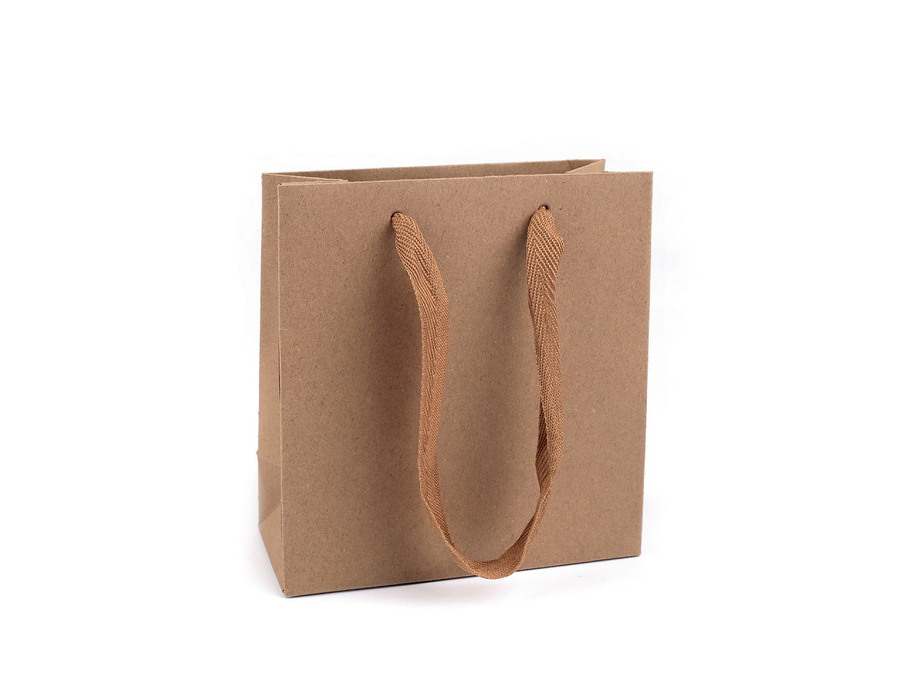 Gift bag 14x15 cm - Natural brown (12 Pieces)