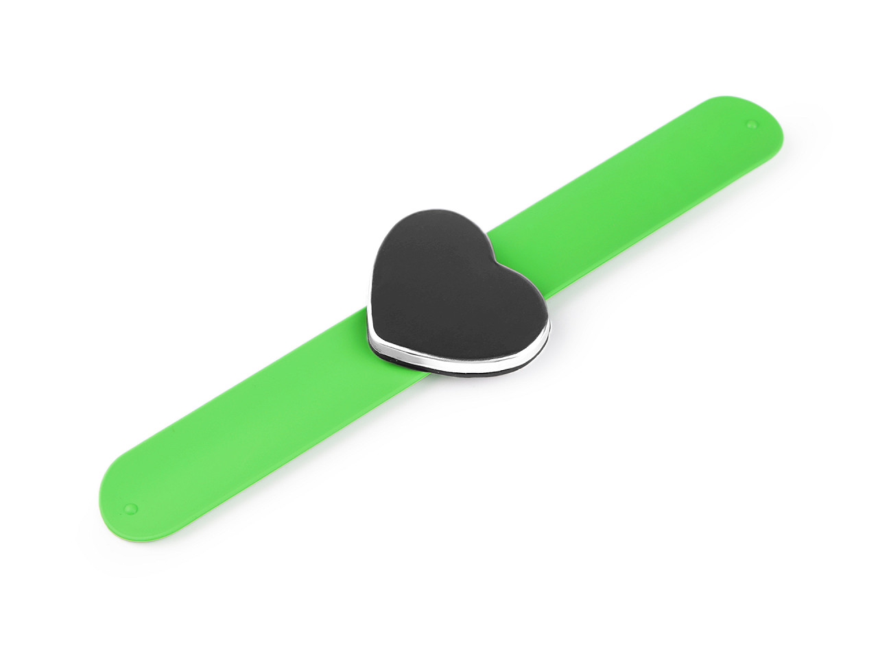 Magnetic hand pin cushion - heart, rectangle - Light green (1 Piece)