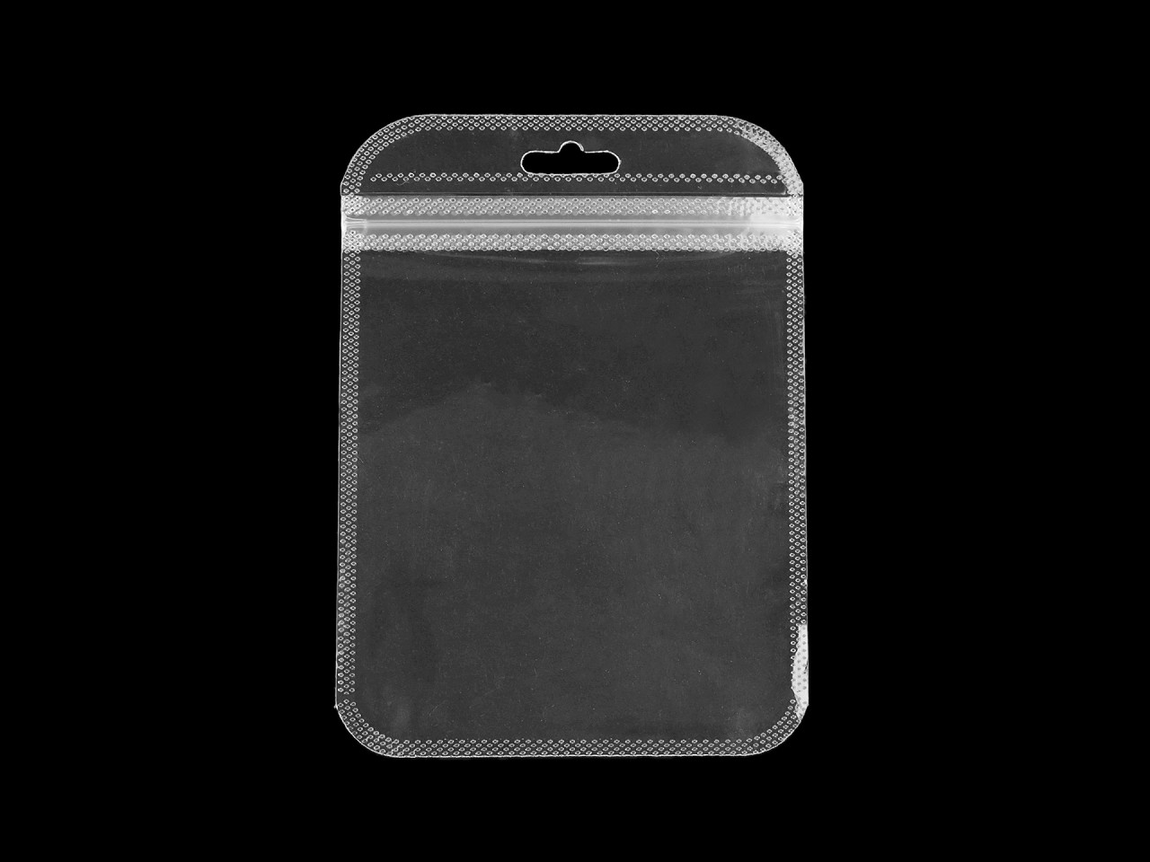 Grip seal bags with hang hole 10.5x15 cm - Transparent (50 Pieces)