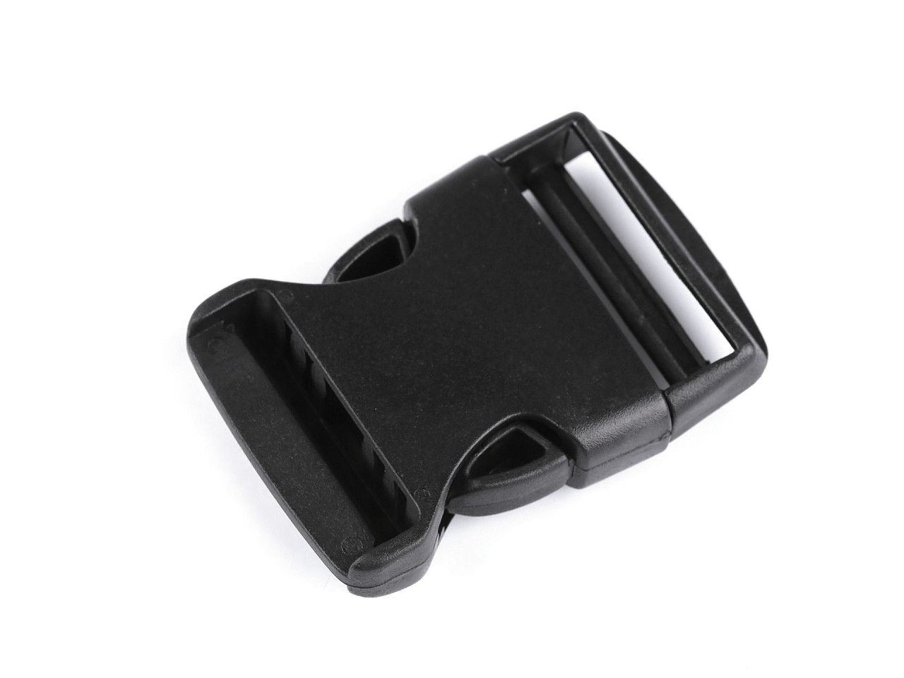 Webbing side release buckle, width 38 mm - Black (100 Pairs)