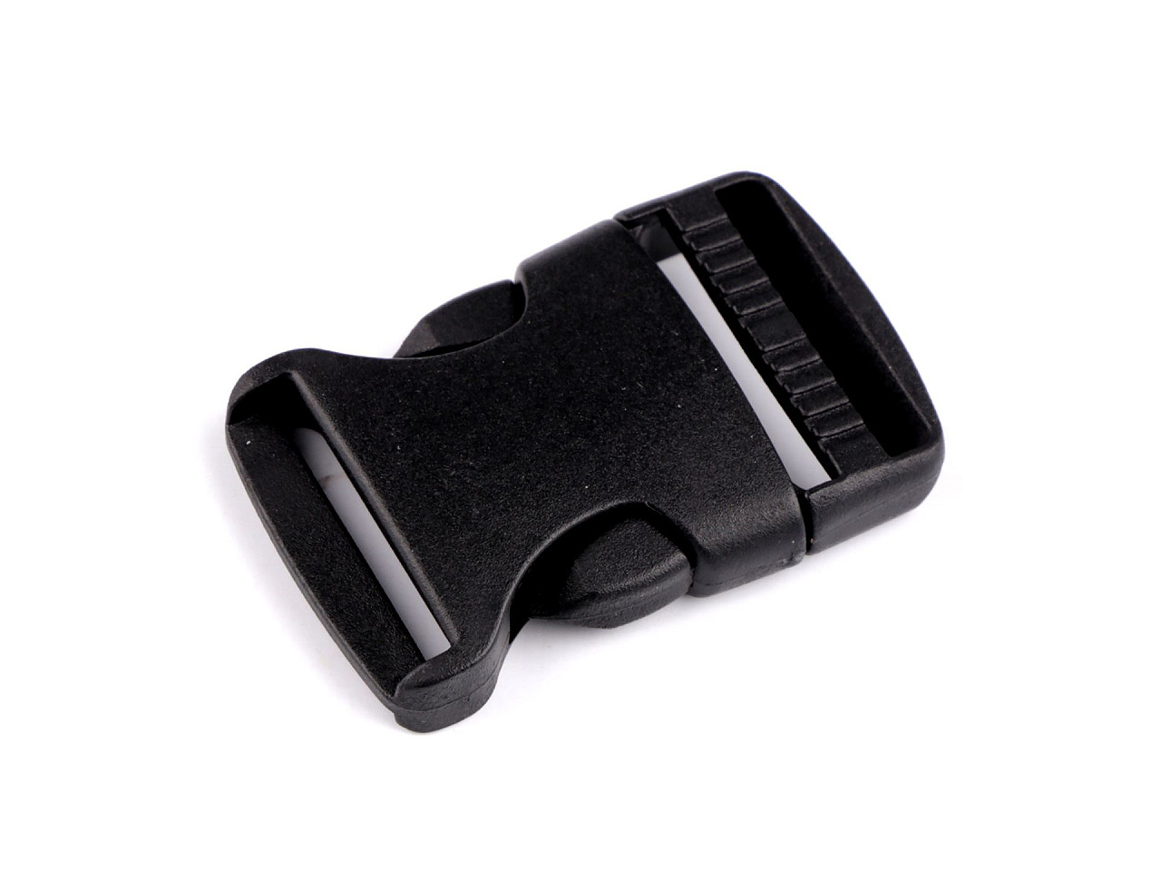 Webbing side release buckle, width 32 mm - Black (2 Pieces)