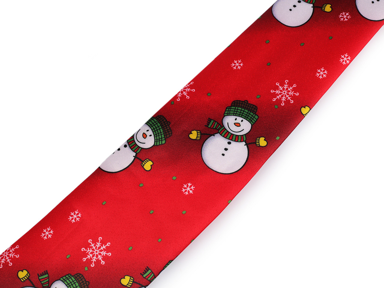 Satin christmas tie - Red (1 Piece)
