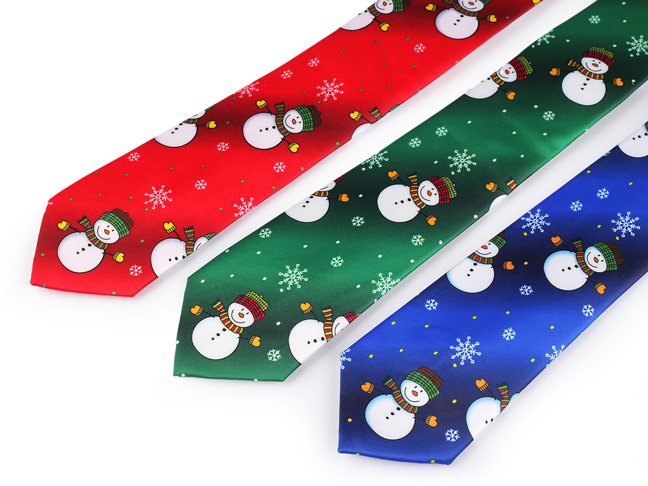 Satin christmas tie - Red (1 Piece)