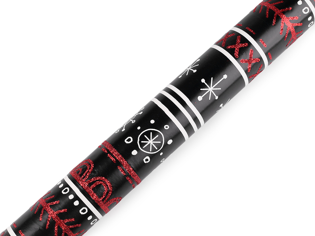 Christmas wrapping paper with glitter 0.7x2 m - Sea turquoise (1 Piece)