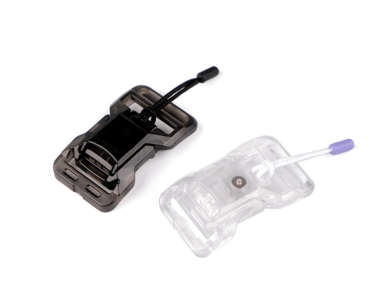 Magnetic plastic buckle, width 20 mm - Black (10 Pairs)